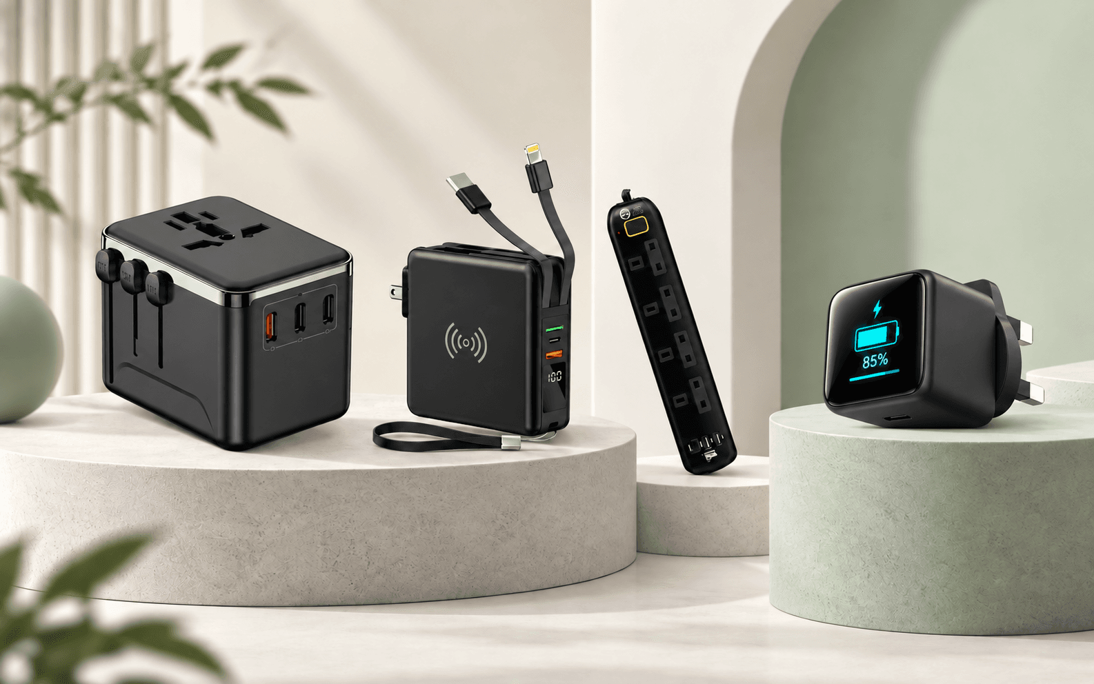 Travel Power & Charging electrical products supplied by Green Home Trading Est.